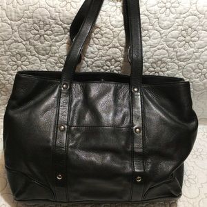 ALFANI LEATHER MESSENGER BAG